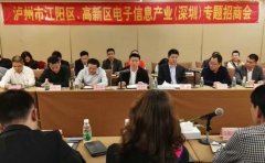 江陽區、瀘州國家高新區在深圳開展專題招商